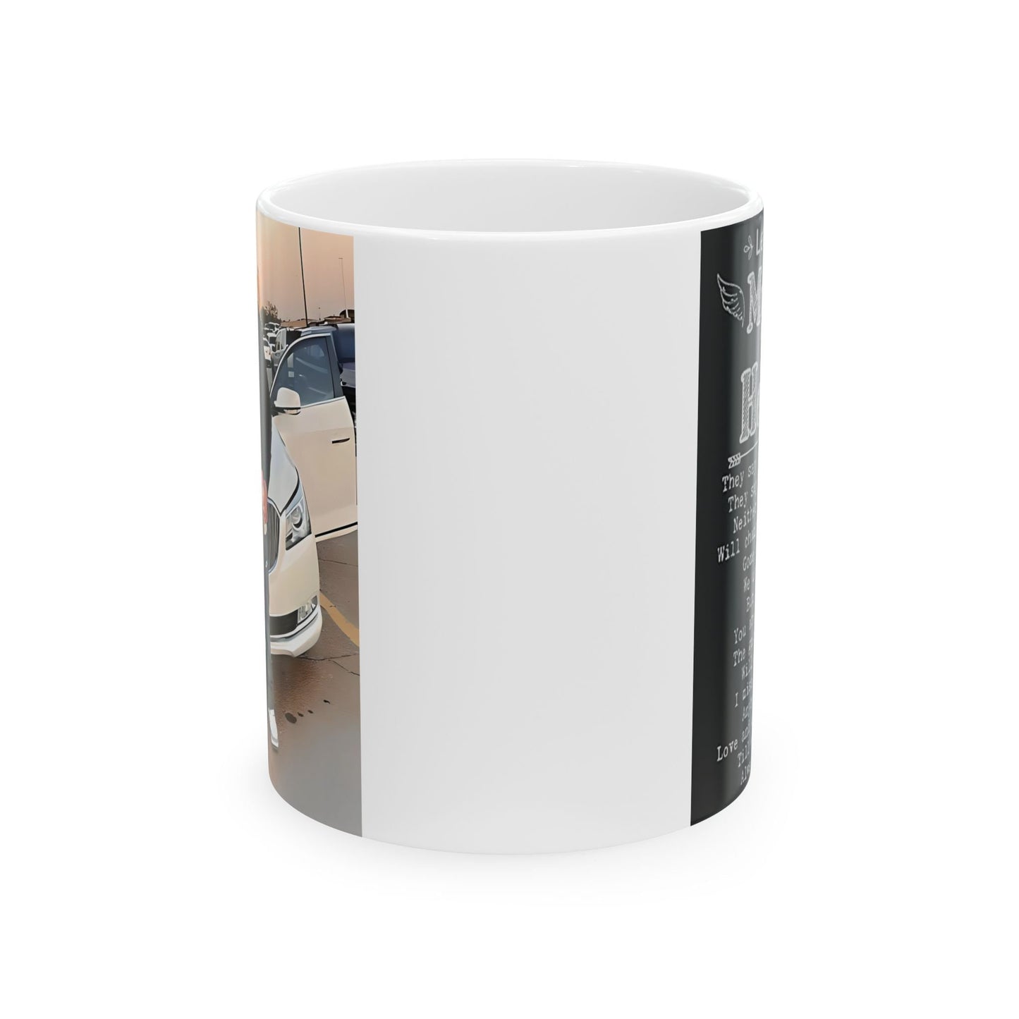 Personalized Son Memorial Ceramic Mug With Photo and Poem, (11oz, 15oz). Gift for her. Gift for Him.