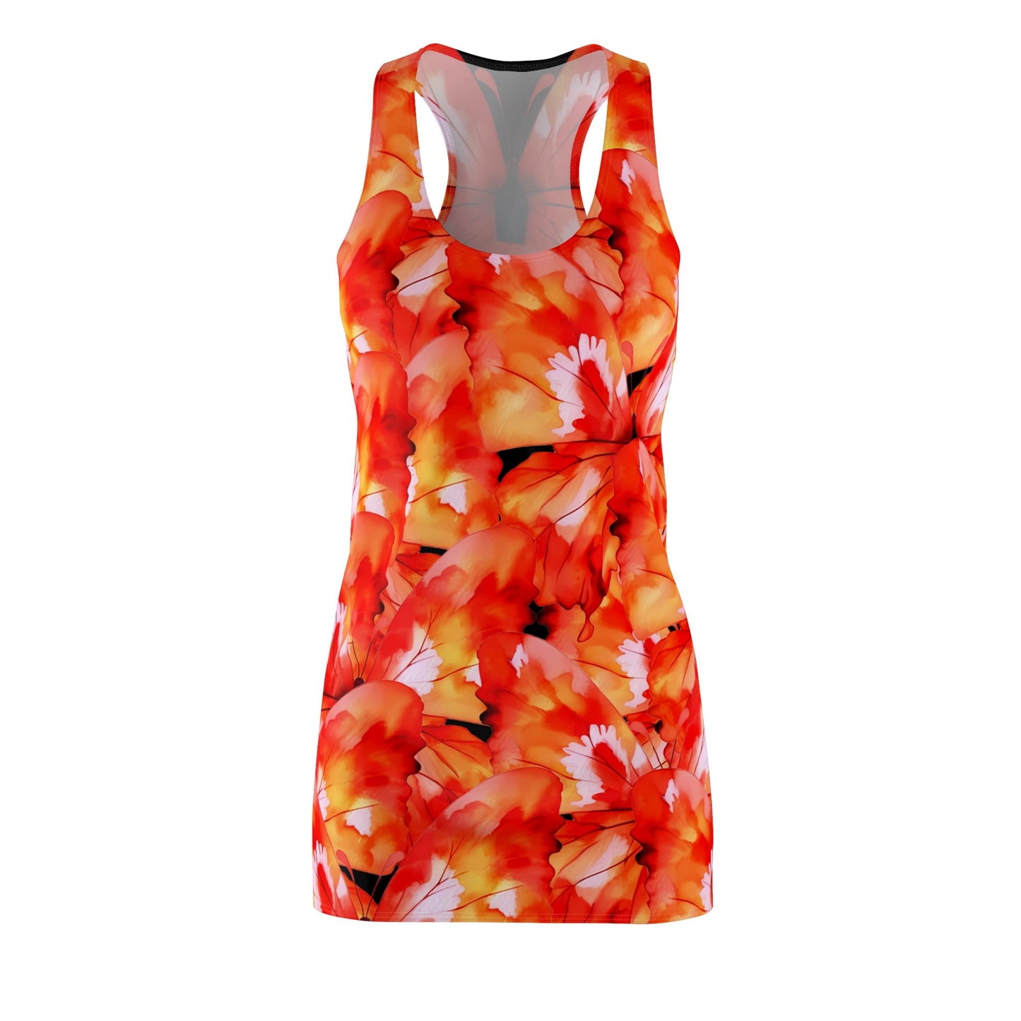 Butterflies Women's Cut and Sew Racerback Dress, Perfect Gift for Her.