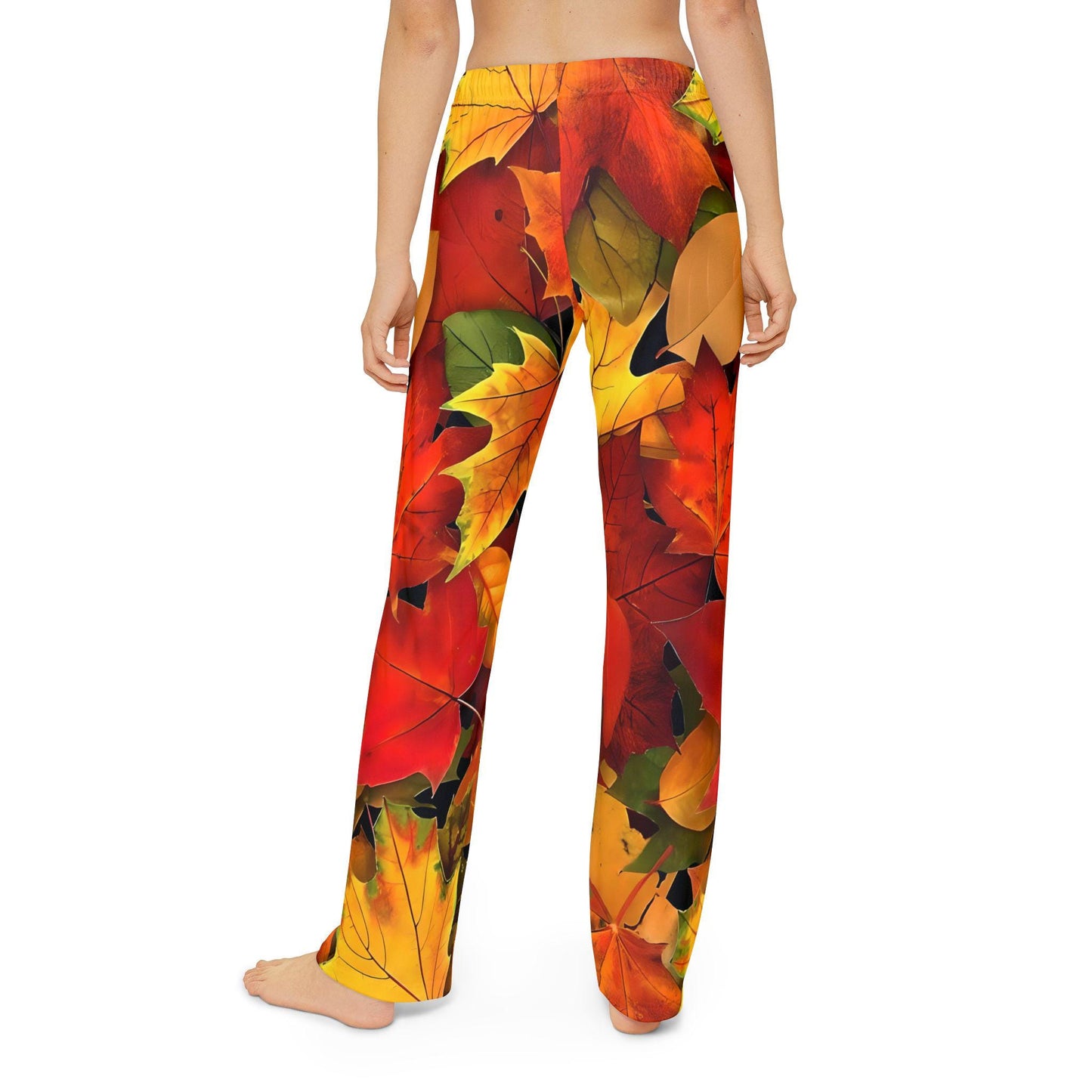 Autumn Leaves Kids Pajama Pants - Soft & Comfortable Sleepwear | Cute Autumn Leaves Pattern | Ideal for Girls | Perfect for Everyday Wear