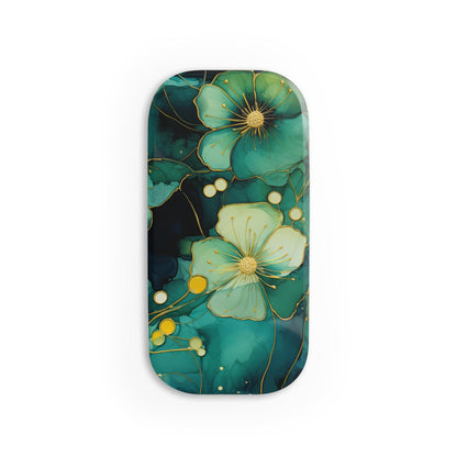 Floral Phone Grip - Click-On Pop Socket for Easy Holding - Stylish Floral Design for Smartphones and Tablets. Gift for Her.