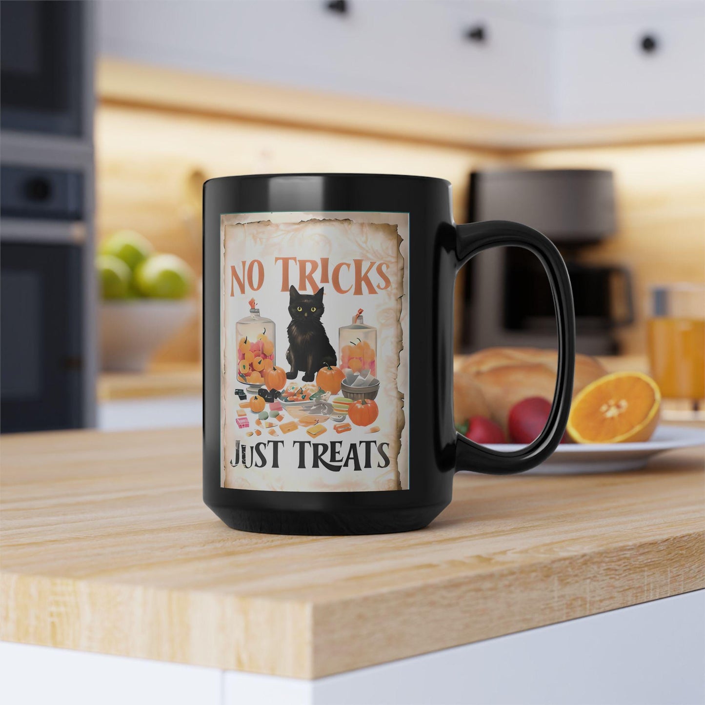 No Tricks Just Treats Halloween Mug, Halloween Lover Gift, Halloween Gift, Teacher Gift, Halloween Decor.