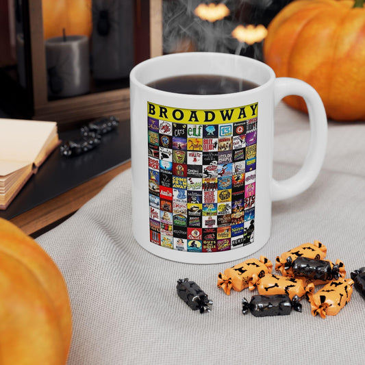 Broadway Ceramic Mug, (11oz, 15oz)