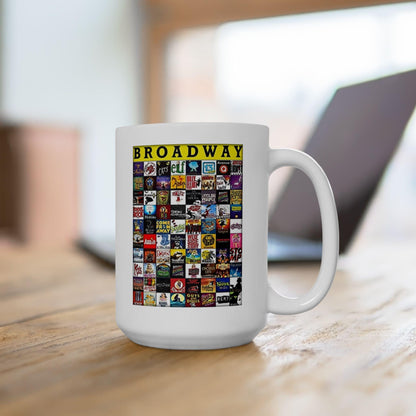 Broadway Ceramic Mug, (11oz, 15oz)