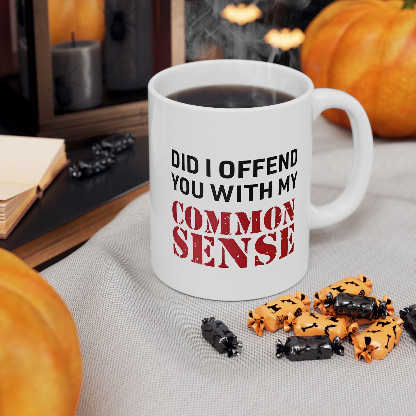 Common Sense Ceramic Mug, Funny Coffee Cup for Family and Friends, Sarcastic Tea Mug, Office Humor Gift, Sassy Mug for Coworkers, Novelty