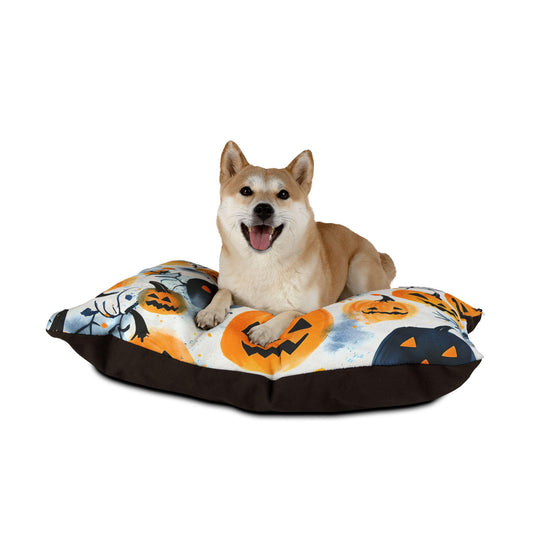 Pet Bed  Halloween Design - Perfect Gift. This pet bed is ideal for indoor use and can be a great gift for pets during the Halloween season.