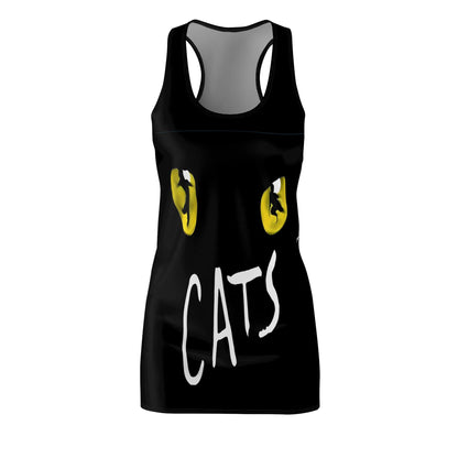 CATS Musical Theater Collage Women's Cut and Sew Racerback Dress, Perfect Gift for Broadway Musical Theater Enthusiasts.