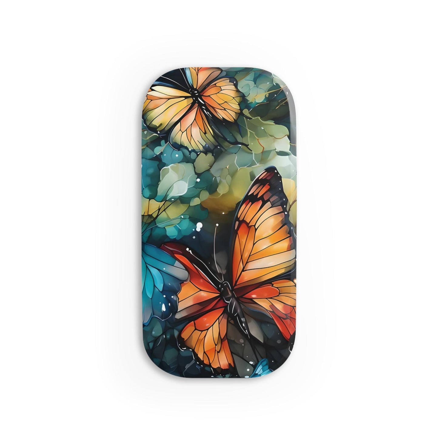 Butterflies Phone Grip - Click-On Pop Socket for Easy Holding - Stylish Butterflies Design for Smartphones and Tablets. Gift for her.