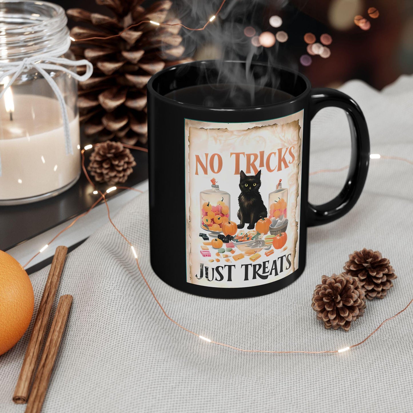 No Tricks Just Treats Halloween Mug, Halloween Lover Gift, Halloween Gift, Teacher Gift, Halloween Decor.