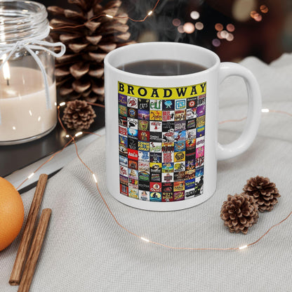 Broadway Ceramic Mug, (11oz, 15oz)